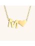 Heartfelt Initial - Gold Letter Necklace