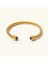 Thea Gemstone Gold Cuff