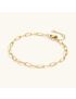 Elara Gold Paperclip Bracelet