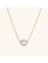 Celeste Gold Pearl Necklace