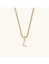 Aurora Pearl Initial Necklace