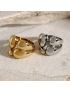 Isla Pebble - Sculpted Gold Ring