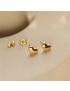 Mila Heart - Gold Stud Earrings