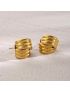 Serena Spiral Hoop Earrings