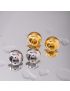 Sphere Glam - Gold & Silver Stud Earrings