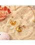 Luna Drop - Crescent Gold Earrings