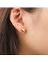 Mila Heart - Gold Stud Earrings