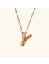 Airy Letter - Gold Initial Necklace