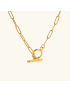 Joyce - Bold Toggle Clasp Gold Necklace