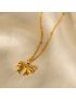 Elara Gold Bow Necklace
