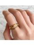 Elora Double Band Gold Ring