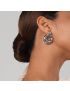 Celeste Silver Loop Earrings