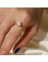 Luna Gold Pearl Ring