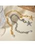 Nautilus Freshwater Pearl Charm Bracelet