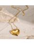 Roberta Gold Heart Pendant Necklace