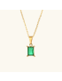 Emerald Charm - Green Gemstone Necklace