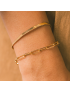 Radiant Gold Paperclip Bracelet