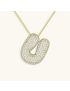 Radiant Initial Pendant Necklace