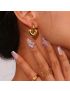 Eternal Love Heart Hoops