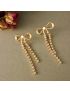 Bow Cascade Crystal Earrings