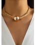 Aeris - Gold Multi-Strand Collar Necklace