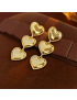 Luna Love - Triple Heart Gold Earrings