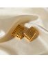 Ribbed Bold Hoops