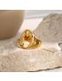 Paige Abstract Gold Ring