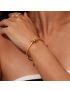 Knot Charm Gold Bangle