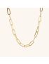 Modern Link - Gold Paperclip Chain Necklace