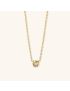 Aurora Solitaire Gold Necklace