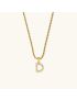 Aurora Pearl Initial Necklace