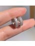 Radiant Zircon Pave Hoop Earrings