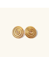 Luxe Spiral - Gold Round Earrings