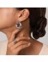 Celeste Silver Loop Earrings