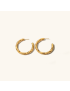 Ripple Curve Hoop Earrings