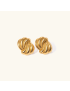 Aurora Swirl Gold Earrings