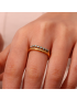Stella Spark - Diamond Simulant Gold Ring