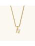 Aurora Pearl Initial Necklace