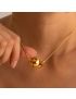 Golden Wave - Drop Pendant Necklace