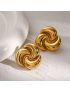 Solara Gold Swirl Earrings