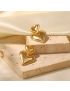 Kiparis Gold Heart Earrings