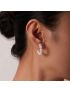 Nina Pearl Hoop Earrings
