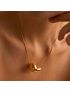 Golden Wave - Drop Pendant Necklace