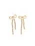 Bow Cascade Crystal Earrings