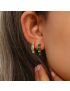 Ariana Gemstone Hoop Earrings