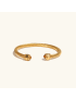 Thea Gemstone Gold Cuff