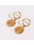 Seraphine Serpent Coin Earrings