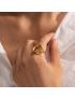 Sculpted Wave Gold Ring