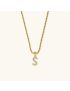 Aurora Pearl Initial Necklace